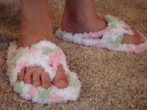 Crochet Flip Flop Slippers