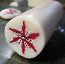 Red Lilly Polymer Clay Cane Tutorial