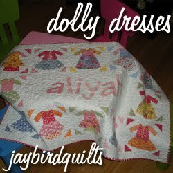 Dolly Dresses Personalized Baby Quilt