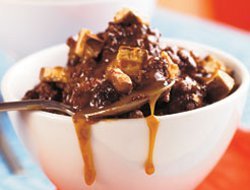 Slow Cooker Chocolate Candy Bar Bread Pudding