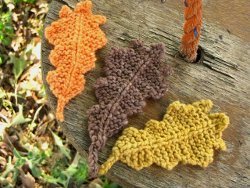 Garter Stitch Oak Leaves