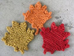 Knit Maple Leaves