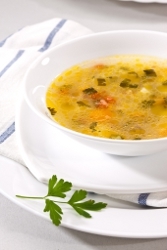 Comforting Chicken and White Bean Soup | FaveHealthyRecipes.com