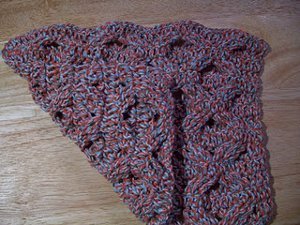 Reversible Cable Scarf