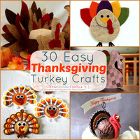 30 Easy Thanksgiving Turkey Crafts