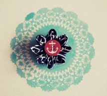 Easy Fabric Flower Brooch