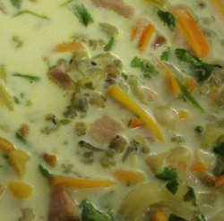 Slow Cooker Wild Rice And Ham Soup
