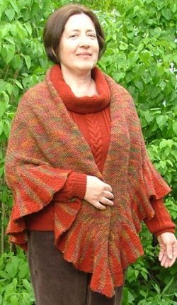 Warm Ruffle Shawl