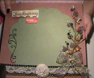 How to Make a Thanksgiving Scrapbook Layout