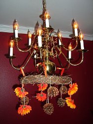 Nature Chic Pinecone Chandelier