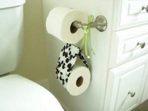 Pretty Toilet Paper Caddy