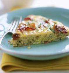 Danish Potato, Tomato, and Bacon Omelette