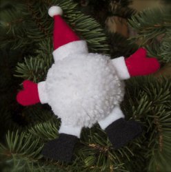 Santa Goes Splat Ornament