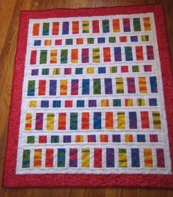 Fat Quarter Rainbow Baby Quilt