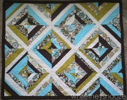 String Block Baby Quilt