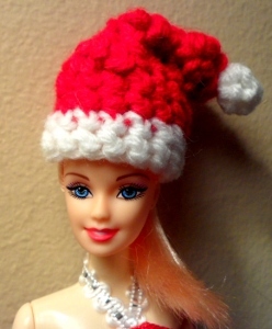Fashion Doll Santa Hat