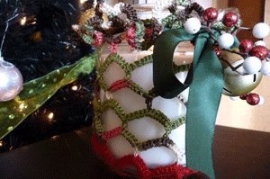 Christmas Candle Cover