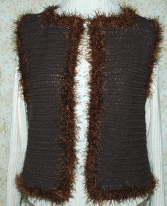 Fun Fur Crochet Vest