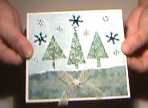 Christmas Cards Using Non-Traditional Paper