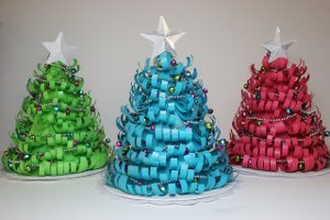 Curly Whirly Christmas Trees