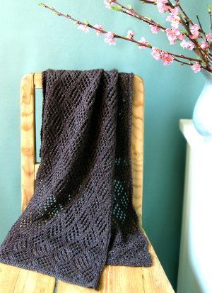 Checkerboard Lace Scarf