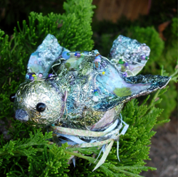 Forged Foil Bird Ornament