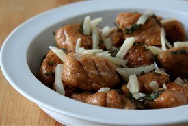 Sweet Potato Gnocchi with Browned Butter and Sage