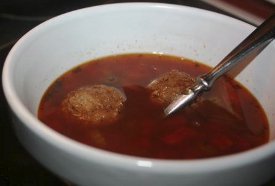 Savory Meatball Mushroom Soup