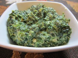 Healthier Creamed Spinach