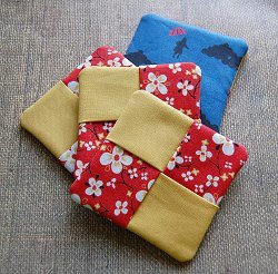 Four Square Fabric Coaster