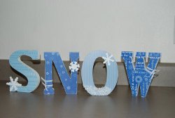 Let It SNOW Wooden Letters