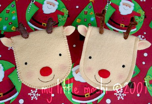 Red Nosed Rudolph Gift Card Pouches