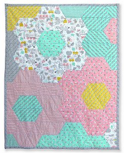 Monsterz Hexagon Baby Quilt