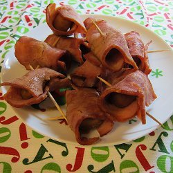 Turkey Bacon Wrapped Water Chestnuts
