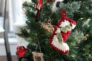 Granny Square Stocking Ornament