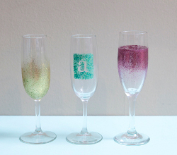 Shimmering Champagne Glasses