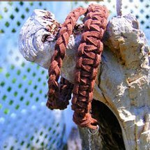 Square Knot Leather Bracelet