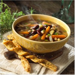 Multi Bean Soup with Caramelized Onions