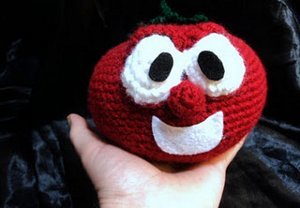 Plush Tomato Inspired by Veggie Tales Bob The Tomato