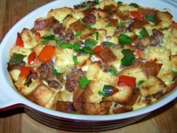 Sausage and Pepper Brunch Strata