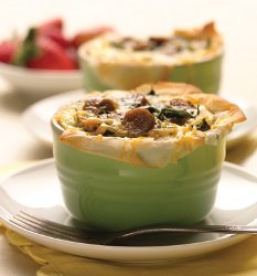 Baked Egg Cups with Country Style Chicken