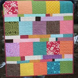 Blocks and Stripes Baby Quilt