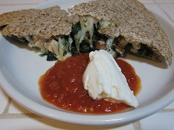Chicken and Spinach Quesadillas