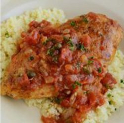 Chicken with Tomato Vermouth Sauce