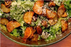 Roasted Potato, Lettuce, and Parmesan Salad