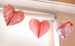 Hearts Aflutter Fabric Garland