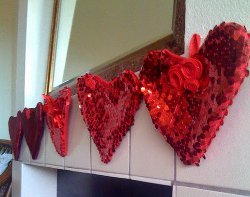 Refashioned Heart Stockings