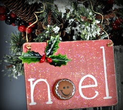 Gingerbread Noel Sign