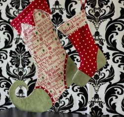 Fleece Christmas Stocking Tutorial