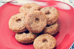 Mini Vegan Baked Vanilla Donuts